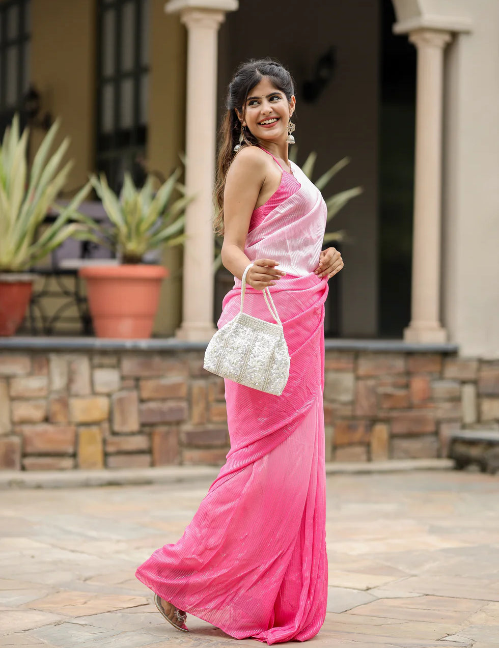 georgette saree for wedding