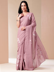Serene Splendor - Handpainted Mal Mal Saree