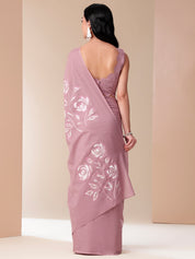 Serene Splendor - Handpainted Mal Mal Saree