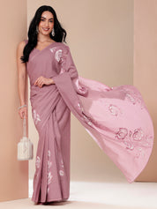 Serene Splendor - Handpainted Mal Mal Saree