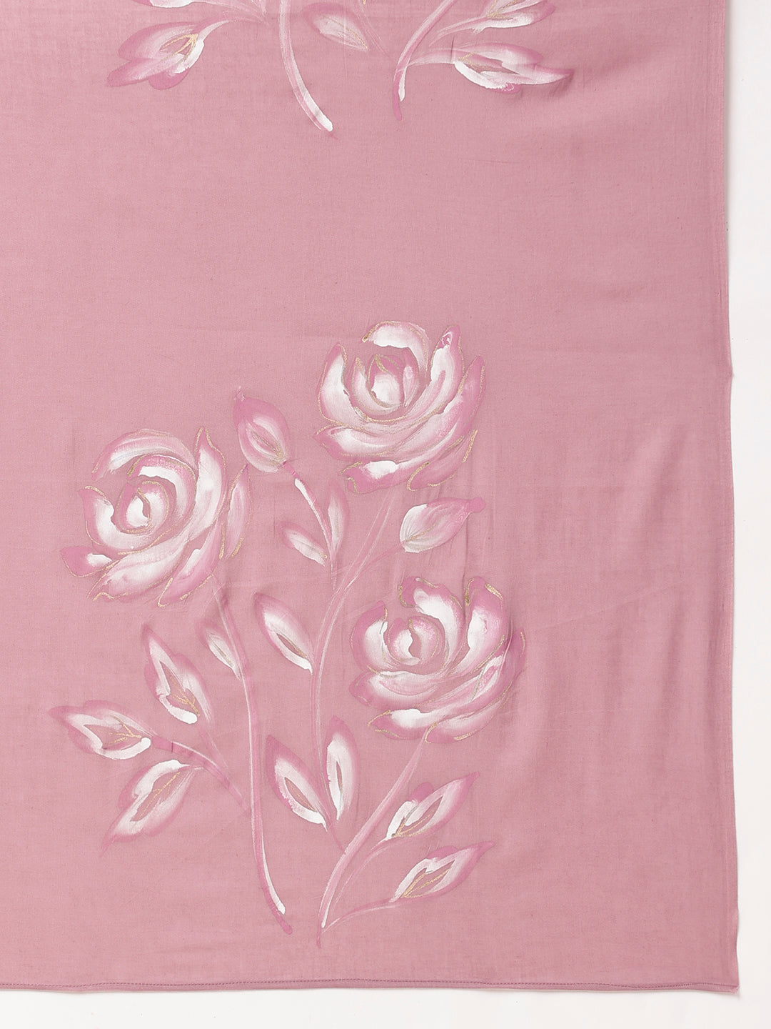Serene Splendor - Handpainted Mal Mal Saree
