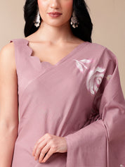 Serene Splendor - Handpainted Mal Mal Saree