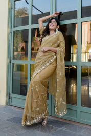 Royal Embellishment (Silk Organza Handwork Saree)