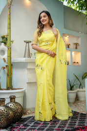 Sunflower Saree (Silk Organza Saree)