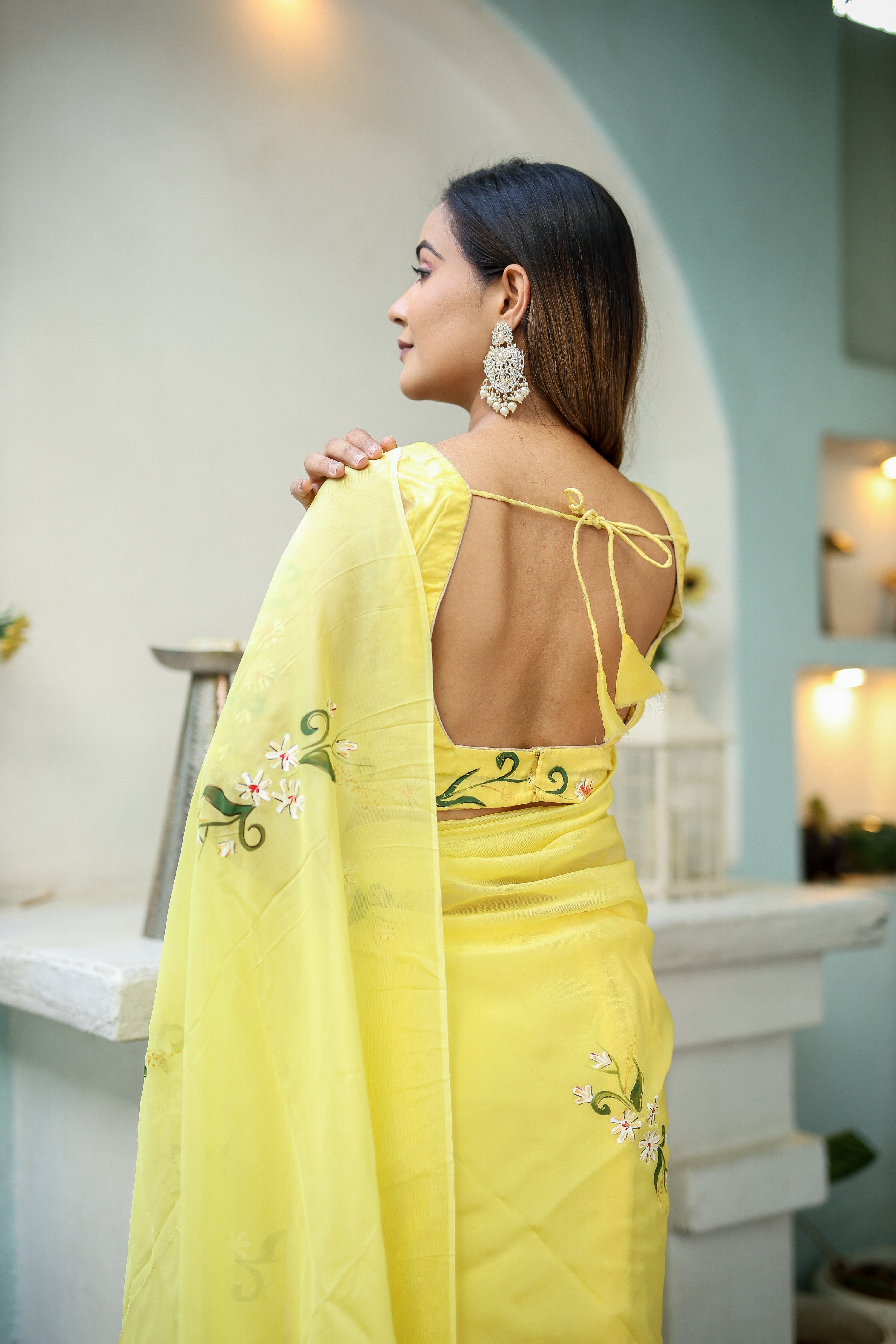 Sunflower Saree (Silk Organza Saree)
