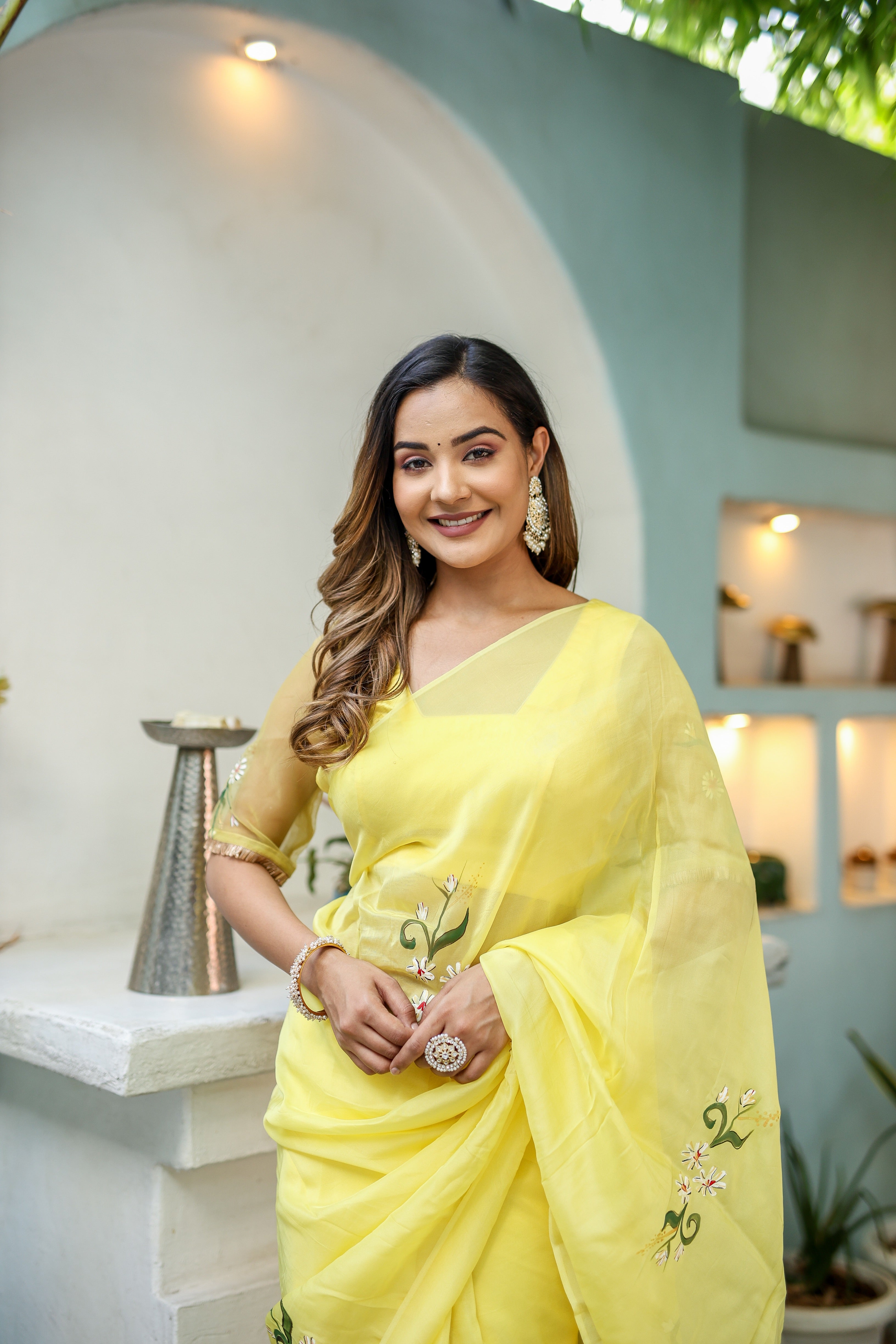 Sunflower Saree (Silk Organza Saree)