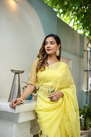 Sunflower Saree (Silk Organza Saree)