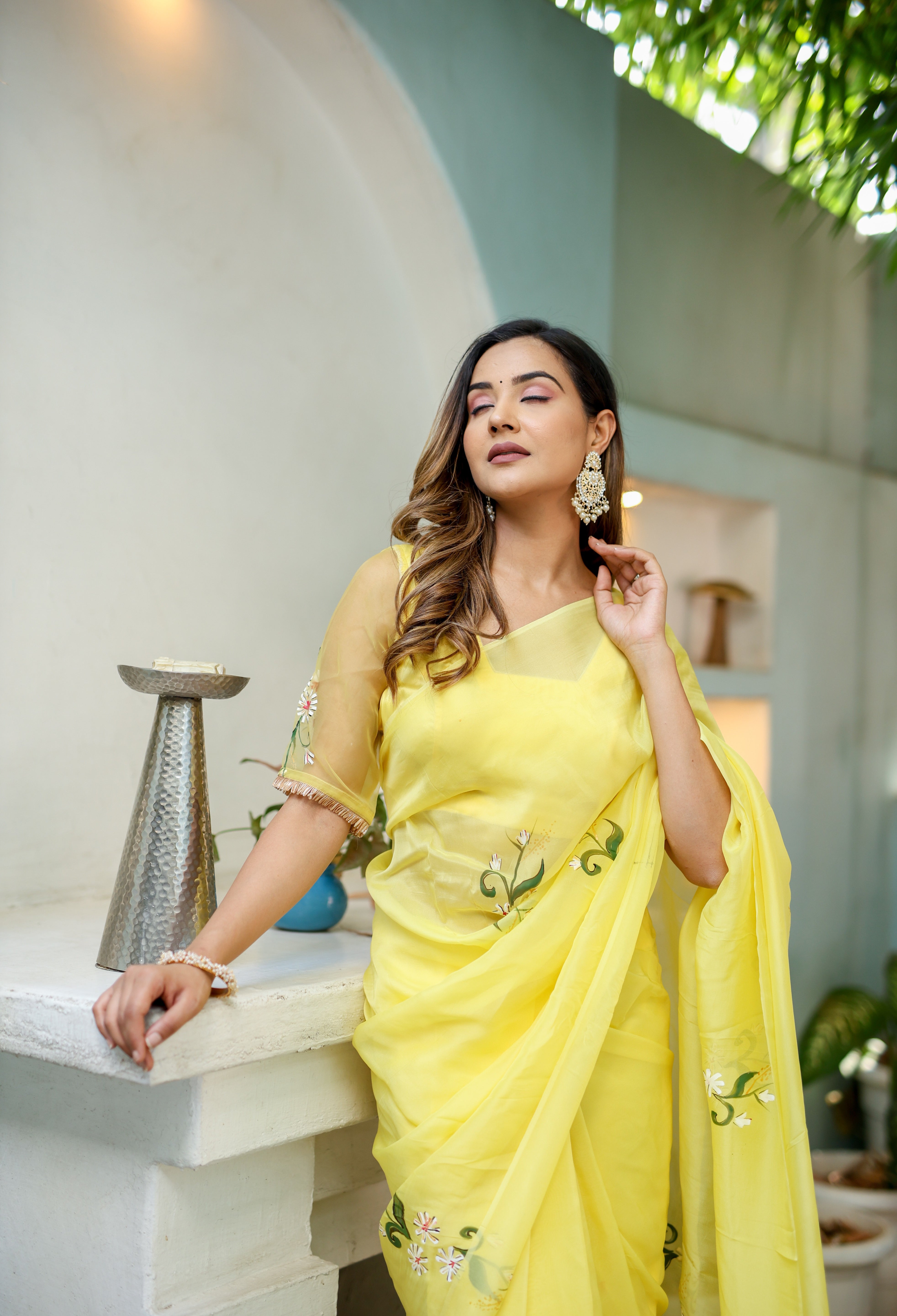 Sunflower Saree (Silk Organza Saree)