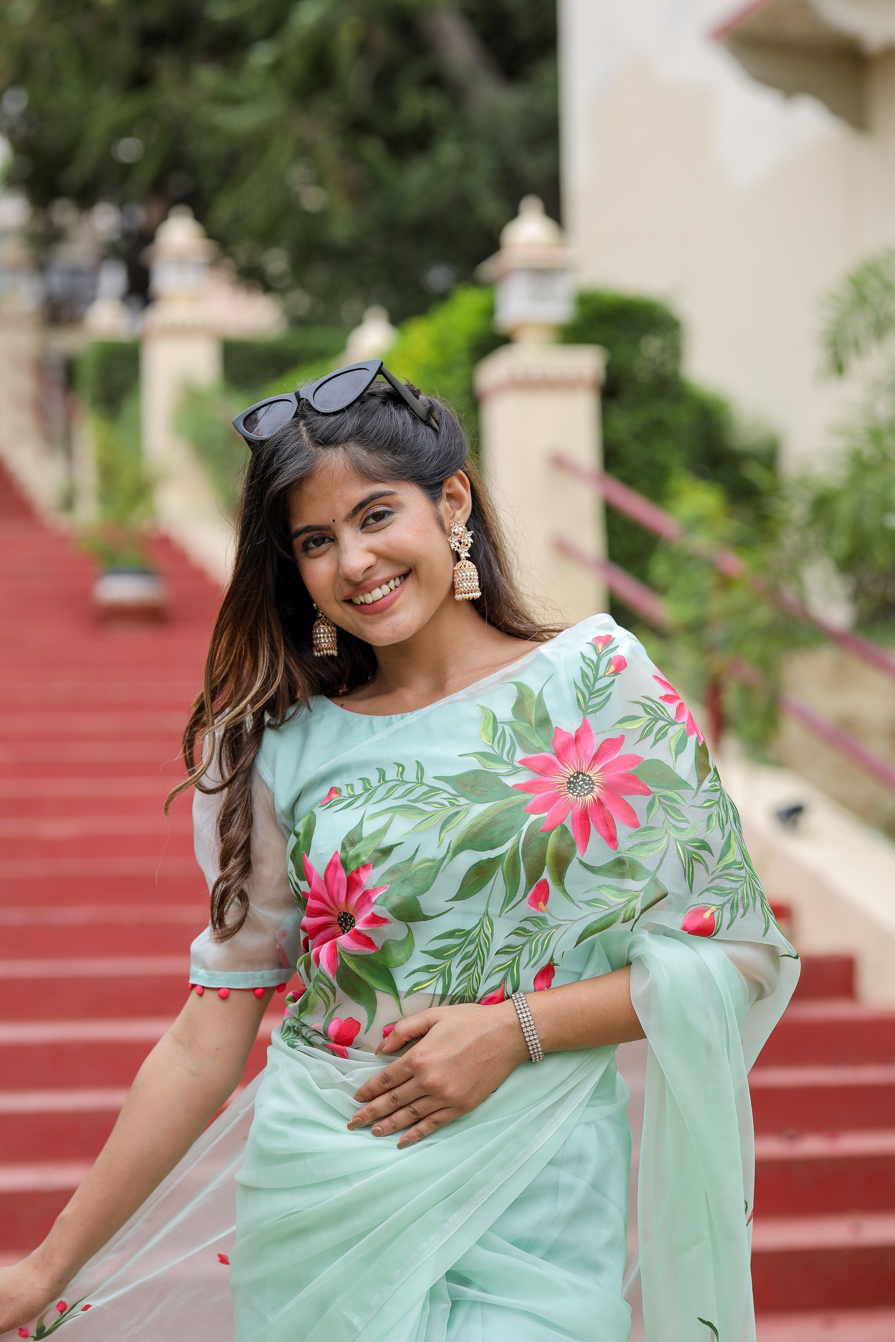 Artistic Garden Whispers (Picco+Fall+Pre-stitched+Stitched Blouse)