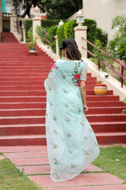 Artistic Garden Whispers (Picco+Fall+Pre-stitched+Stitched Blouse)