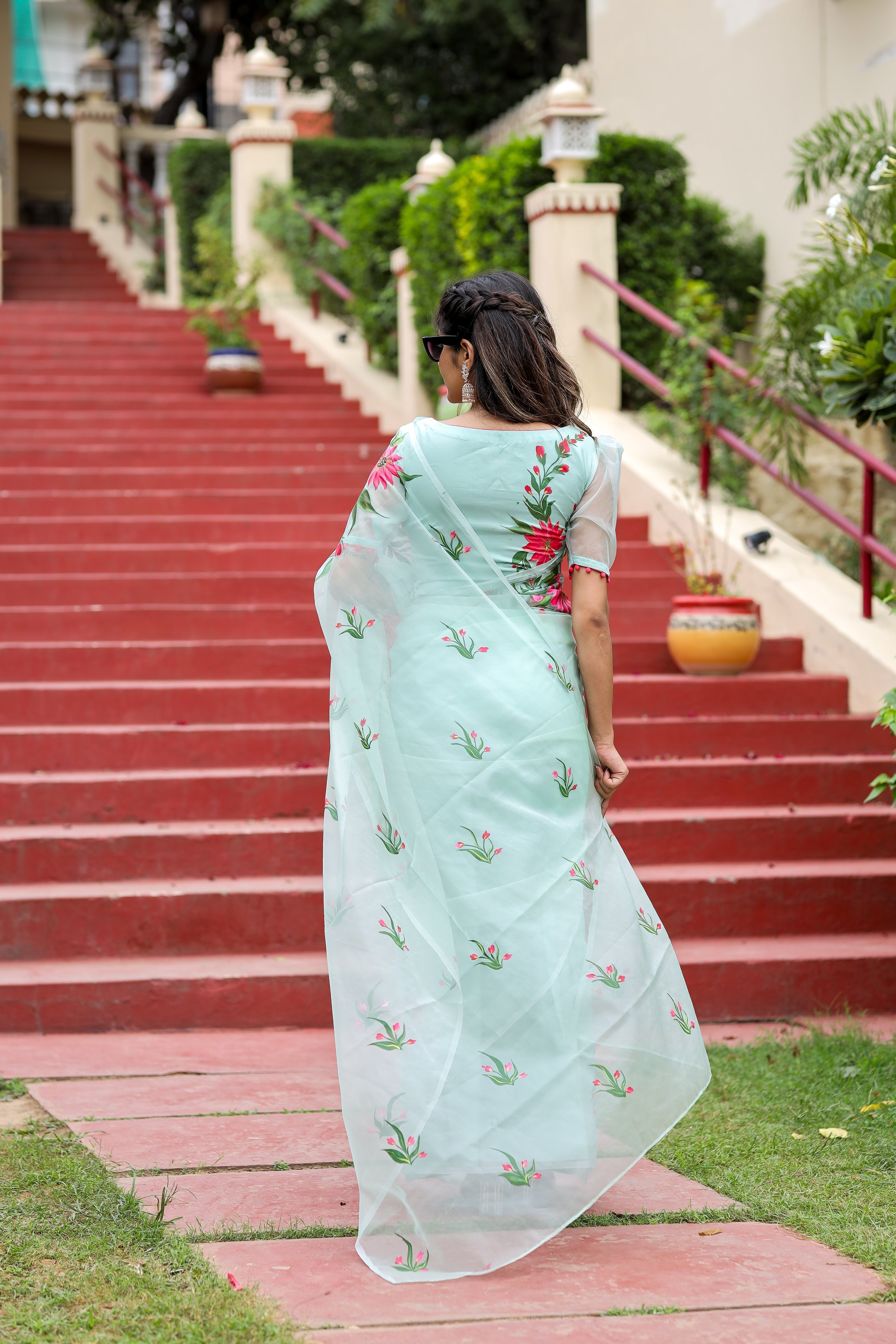 Artistic Garden Whispers (Picco+Fall+Pre-stitched+Stitched Blouse)