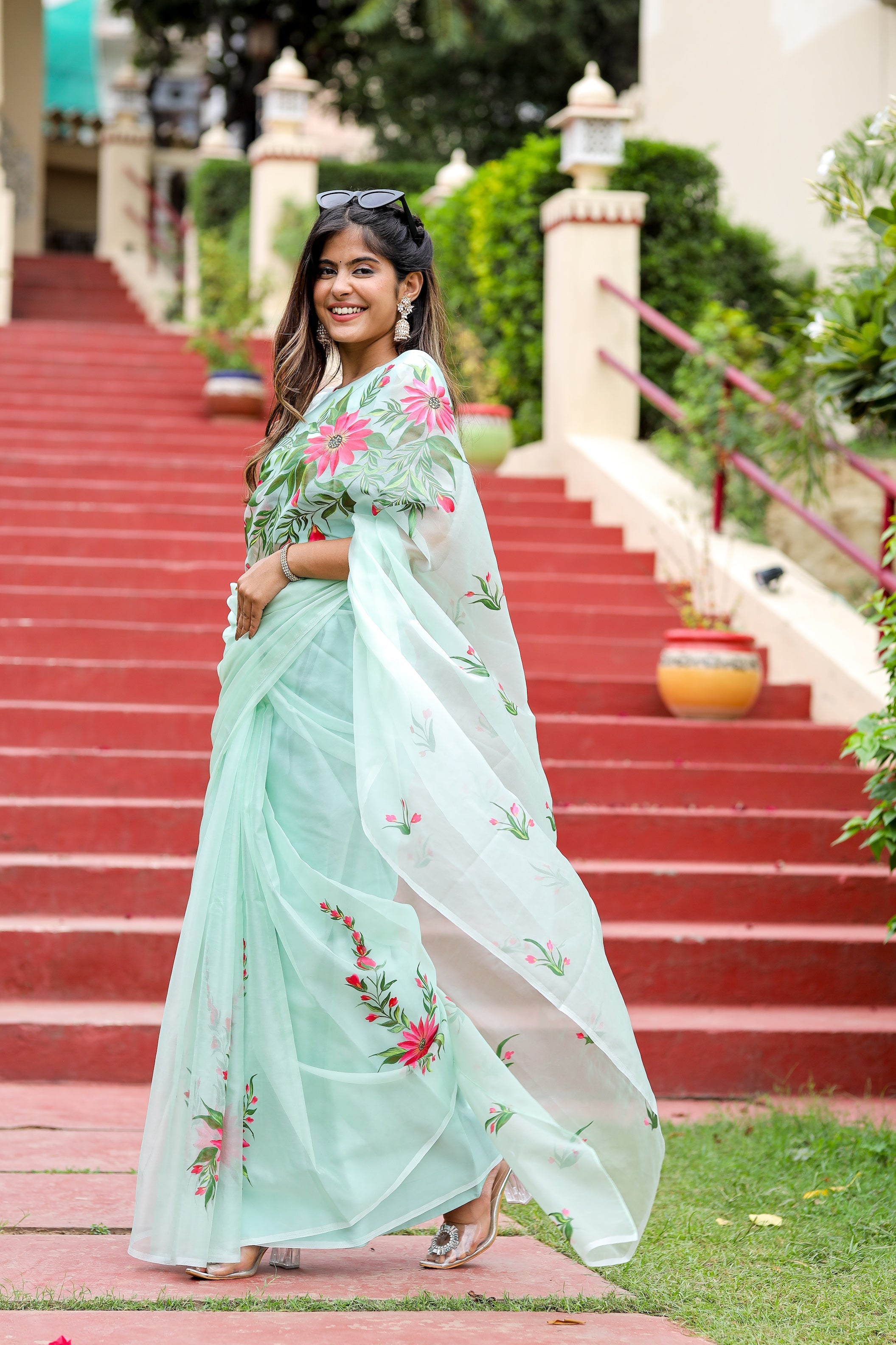 Artistic Garden Whispers (Picco+Fall+Pre-stitched+Stitched Blouse)