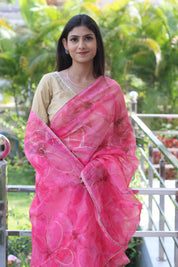 Rose Garden (Printed Organza Saree)