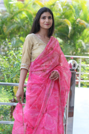 Rose Garden (Printed Organza Saree)