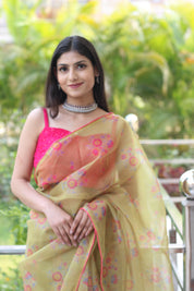 Enchanted Forest (Printed Organza Saree)