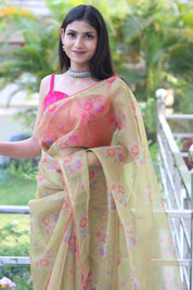 Enchanted Forest (Printed Organza Saree)