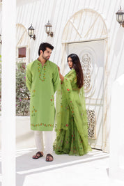 Green Twinning Set for Him & Her