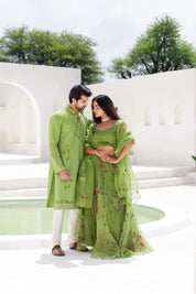 Green Twinning Set for Him & Her