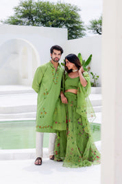 Green Twinning Set for Him & Her