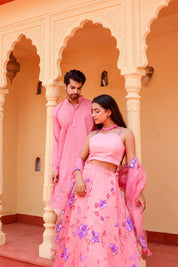 Dark Pink Twinning Set for Him & Her