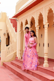 Dark Pink Twinning Set for Him & Her