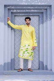 Handpainted Yellow Twinning Set for Him & Her