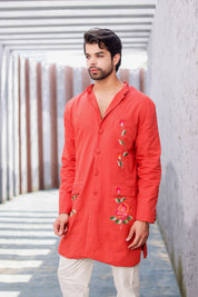 Handpainted Carrot Red Twinning Set for Him & Her