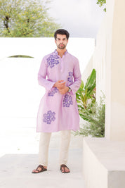 Handpainted Lavendar Twinning Set for Him & Her