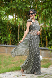 Breezy Delight (Lehriya Chiffon Saree)