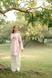 Blush Petal (Handpainted Linen Co-Ord)