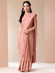 Tender Strokes- Handpainted Cotton Saree