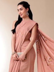 Tender Strokes- Handpainted Cotton Saree