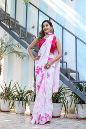 Shibori Glamour (Hand Dyed Shibori Saree)