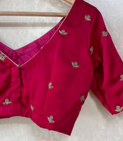 Hand Embroidered Silk Blouse