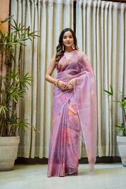 Enchanted Garden (Printed Organza Saree)