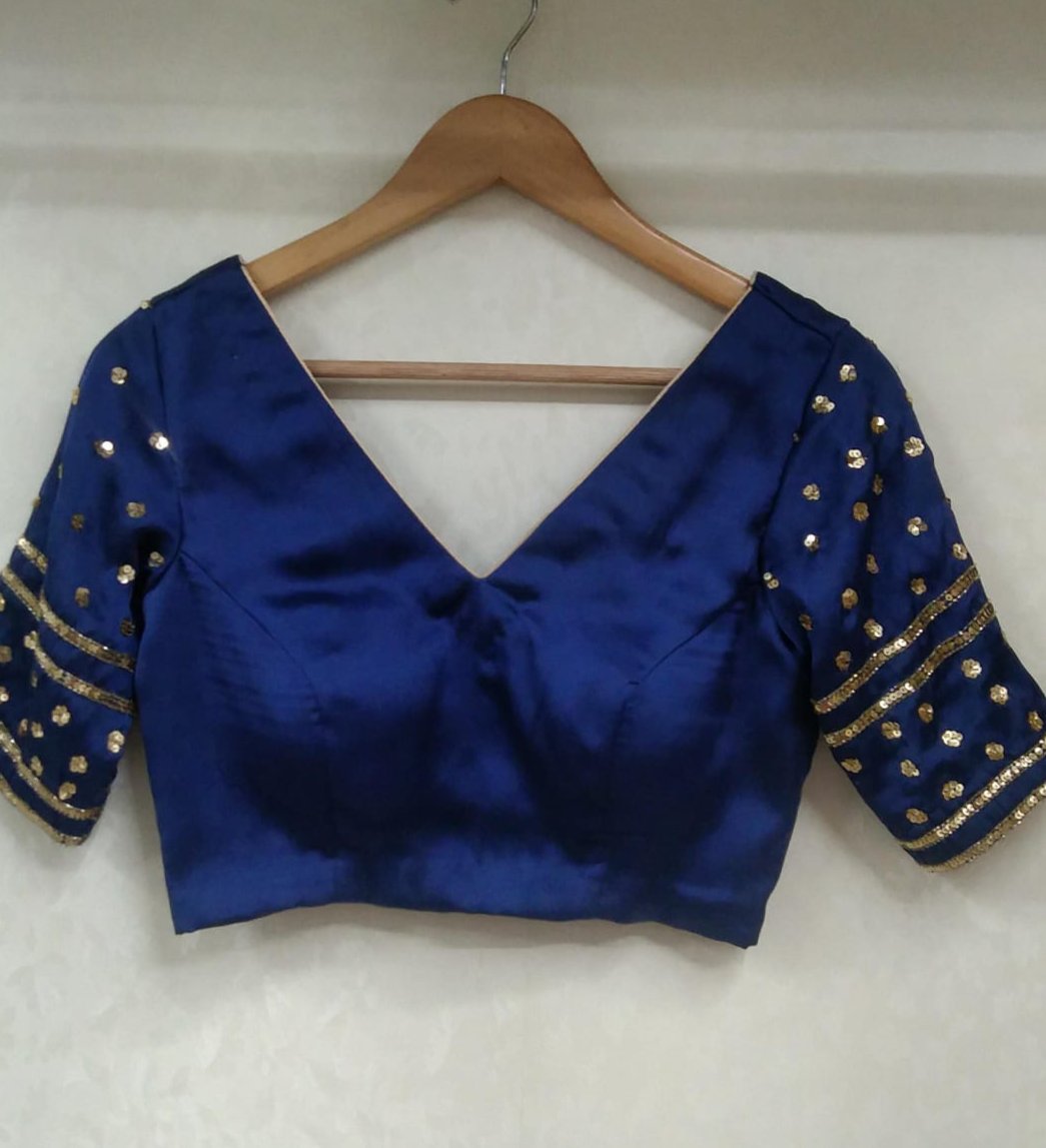 Hand Embroidered Silk Blouse