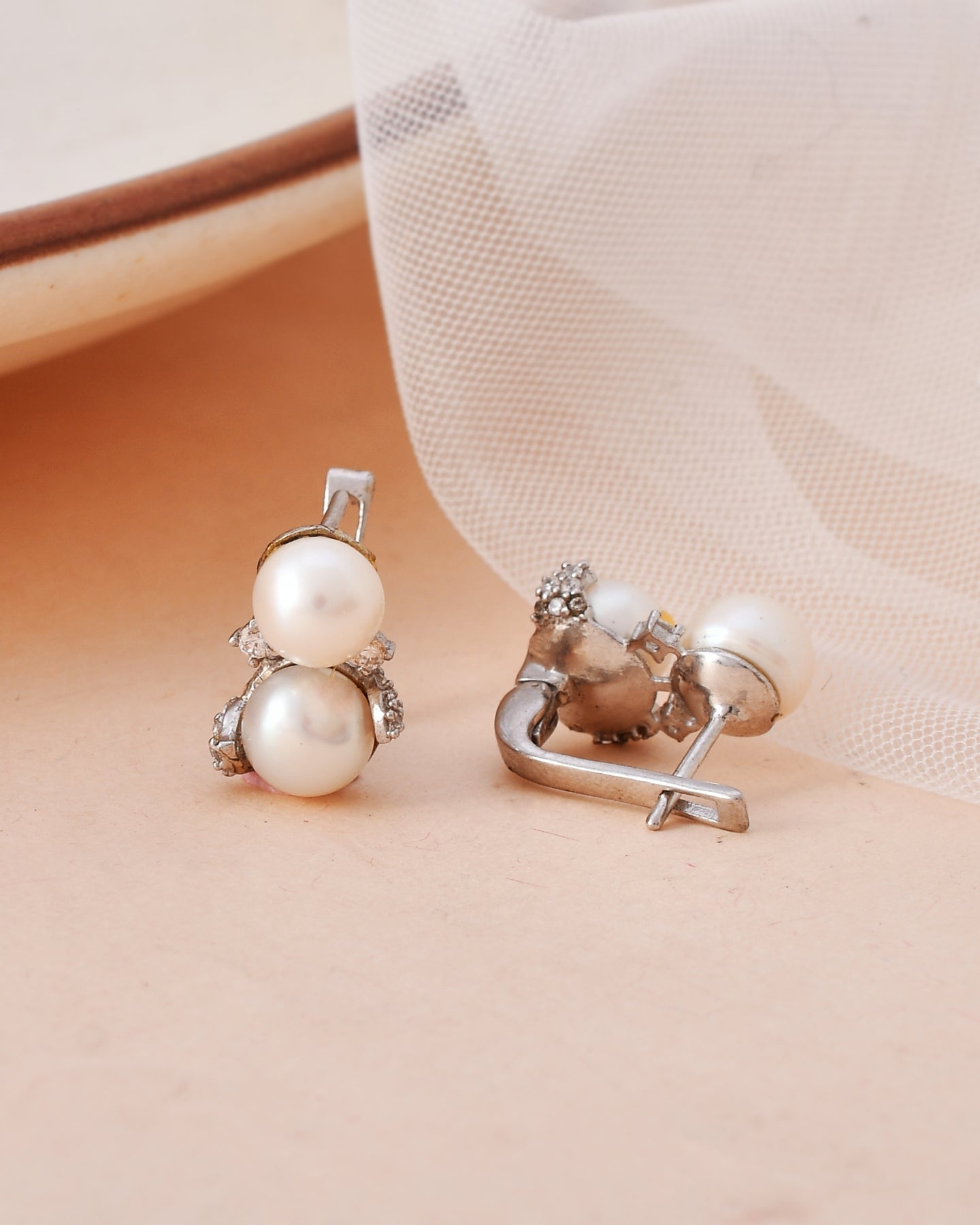 Pearls 92.5 Silver Earrings
