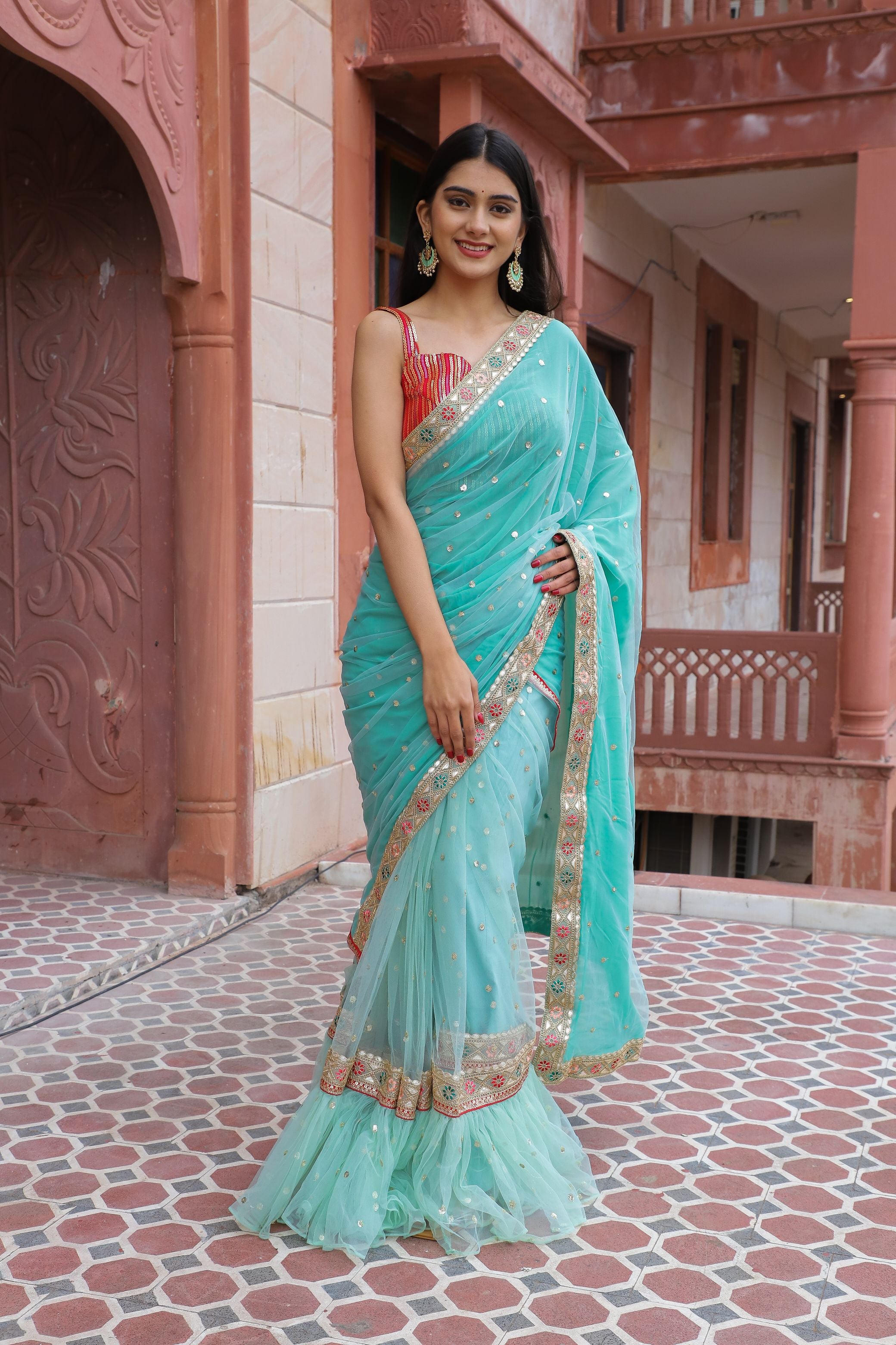 Designer Fancy Drape Sarees for Woman at Rs 5880