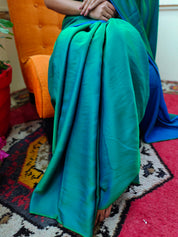 Peacock Feather (Satin Silk Saree)