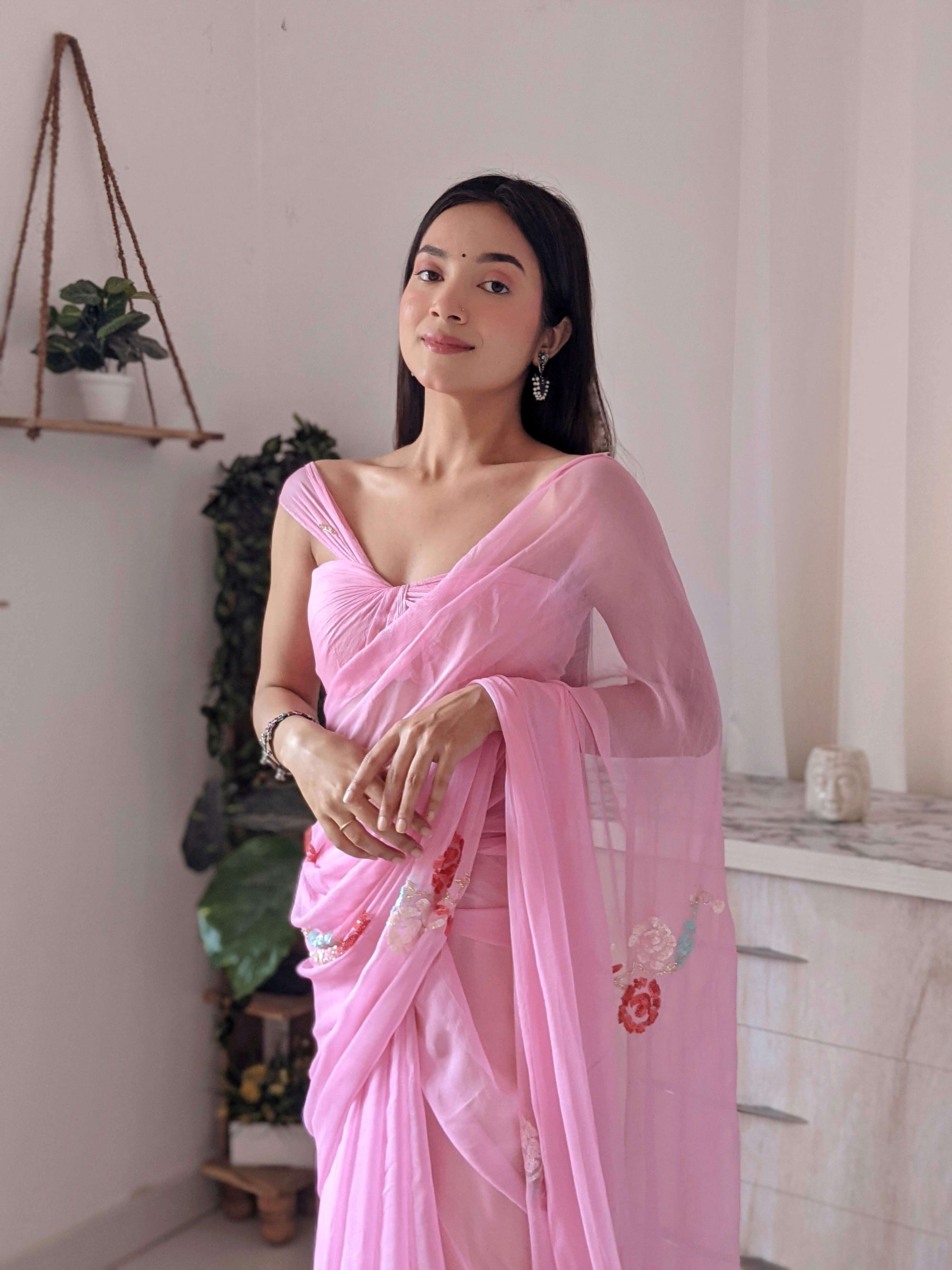 Buy Pink Soft Silk Party Wear Weaving Saree Online From Wholesale Salwar.